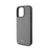 DKNY PU Leather Silver Metal Logo iPhone 16 Pro Max MagSafe tok, szürke