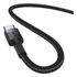 Baseus Cafule USB-C USB-C töltőkábel, 100W,1m, fekete-piros/fekete-szürke