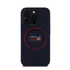 Red Bull Red Ring iPhone 14 Pro szilikon MagSafe tok, tengerészkék