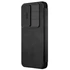 Nillkin Qin Pro Samsung Galaxy S25 bőr flip tok, fekete