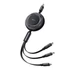 Mcdodo CA-5220 3in1 töltő- és adatkábel USB / USB-C / Lightning / MicroUSB 5A, 1,2m, fekete