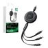 Mcdodo CA-5220 3in1 töltő- és adatkábel USB / USB-C / Lightning / MicroUSB 5A, 1,2m, fekete