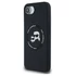 Karl Lagerfeld Liquid Silicone K&CH Heads Apple iPhone 16e MagSafe tok, fekete