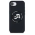 Karl Lagerfeld Liquid Silicone K&CH Heads Apple iPhone 16e MagSafe tok, fekete