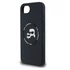 Karl Lagerfeld Liquid Silicone K&CH Heads Apple iPhone 16e MagSafe tok, fekete