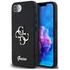 Guess PU Fixed Glitter 4G Metal Logo Apple iPhone 16e hátlap tok, fekete