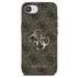 Guess PU 4G Metal Logo Apple iPhone 16e hátlap tok, barna
