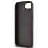 Guess PU 4G Metal Logo Apple iPhone 16e hátlap tok, barna