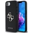 Guess PU Grained 4G Metal Logo Apple iPhone 16e hátlap tok, fekete