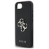 Guess PU Grained 4G Metal Logo Apple iPhone 16e hátlap tok, fekete