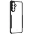 Tactical Quantum Stealth Samsung Galaxy A56 hátlap tok, átlátszó/fekete