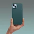 Matt szilikon Samsung Galaxy A56 tok, sötétzöld