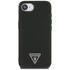 Guess Grained Triangle Apple iPhone 16e MagSafe tok, fekete
