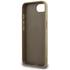 Guess Grained Triangle Apple iPhone 16e MagSafe tok, világosbarna