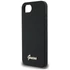 Guess Silicone Script Metal Logo Apple iPhone 16e MagSafe szilikon tok, fekete