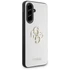 Guess Grained Big 4G Logo Small Classic Logo Samsung Galaxy A56 kemény hátlap tok, bézs