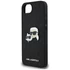 Karl Lagerfeld Fixed Glitter Ikonik Metal Pin Apple iPhone 16e hátlap tok, fekete