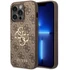Guess PU 4G Metal Logo Apple iPhone 15 Pro hátlap tok, barna