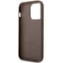 Guess PU 4G Metal Logo Apple iPhone 15 Pro hátlap tok, barna