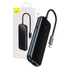 Baseus AcmeJoy 5 az 1-ben hub, USB-C - 2xUSB-A 3.0, USB-A 2.0, USB-C PD, RJ45, sötétszürke