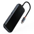 Baseus AcmeJoy 5 az 1-ben hub, USB-C - 2xUSB-A 3.0, USB-A 2.0, USB-C PD, HDMI, sötétszürke