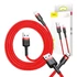 Baseus Cafule 1,5A Lightning USB-kábel, 2m, piros