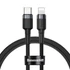 Baseus Cafule USB-C - Lightning PD kábel, 18 W, 1 m, fekete-szürke