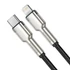 Baseus Cafule USB-Lightning kábel, 2,4A, 1 m, fekete