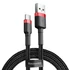 Baseus Cafule USB-USB-C kábel, 3A, 0,5 m, piros-fekete