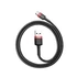 Baseus Cafule USB-USB-C kábel, 3A, 0,5 m, piros-fekete