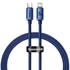 Baseus Crystal Shine USB-C-Lightning kábel, 20W, 1.2m, kék