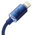 Baseus Crystal Shine USB-C-Lightning kábel, 20W, 1.2m, kék