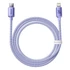 Baseus Crystal Shine USB-C-Lightning kábel, 20W, PD, 1.2m, lila