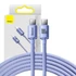 Baseus Crystal Shine USB-C-USB-C kábel, 100W, 1.2m, lila