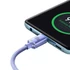 Baseus Crystal Shine USB-C-USB-C kábel, 100W, 2m, lila