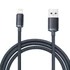 Baseus Crystal Shine USB-Lightning kábel, 2,4A, 2m, fekete