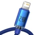 Baseus Crystal Shine USB-Lightning kábel, 2,4A, 2m, kék