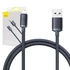 Baseus Crystal Shine USB-Lightning kábel, 2.4A, 1.2m, fekete