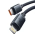 Baseus Crystal USB-C-Lightning kábel, 20W, PD, 1.2m, fekete