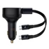 Baseus Enjoyment autós töltő USB-C kábellel, 33W, fekete
