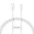 Baseus Superior Series USB-USB-C kábel, 65 W, PD, 1m, fehér