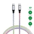 4smarts RGBCord USB-C / USB-C töltő és adatkábel, RGB világítással, 60W, 1.5m, színes