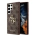 Guess PU 4G Metal Logo Samsung Galaxy S24 Ultra hátlap tok, barna