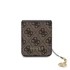 Guess 4G Charms Collection Samsung Galaxy Z Flip 5 kemény hátlap tok, barna