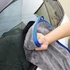 Wooze Car Towel Egyoldalas mikroszálas autó tisztító, szárító törölköző, 60 x 90 cm, 700 g / nm, szürke/kék
