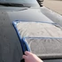 Wooze Car Towel Egyoldalas mikroszálas autó tisztító, szárító törölköző, 60 x 90 cm, 700 g / nm, szürke/kék