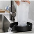 Wooze Glass Washer Automata pohár- és üvegmosó és öblítő szett, nagynyomású fúvókával, rugalmas csatlakozóval, fekete