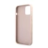 Guess PU 4G Metal Logo Apple iPhone 12/12 Pro hátlap tok, rózsaszín