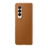 Samsung Galaxy Z Fold3 5G Leather Cover, gyári bőr tok, barna, EF-VF926