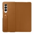 Samsung Galaxy Z Fold3 5G Leather Flip Cover, gyári bőr flip tok, barna, EF-FF926